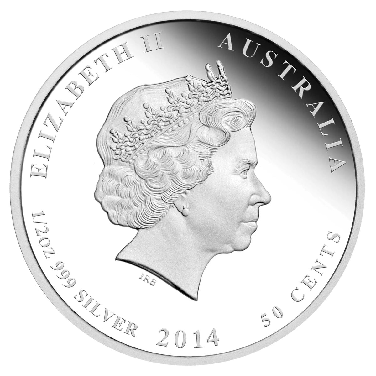 2014 Australian Lunar Series II Year of the Horse 1/2oz Silver Proof Coin
