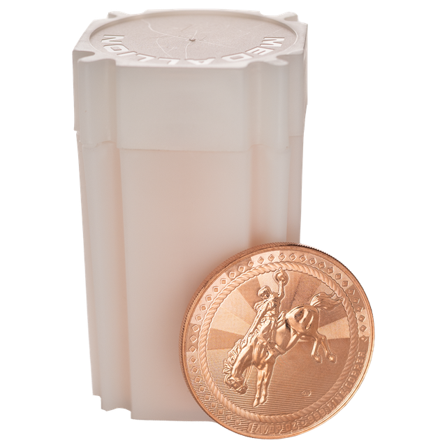 Scottsdale Cowboy with Buffalo Privy 1 oz Copper Round