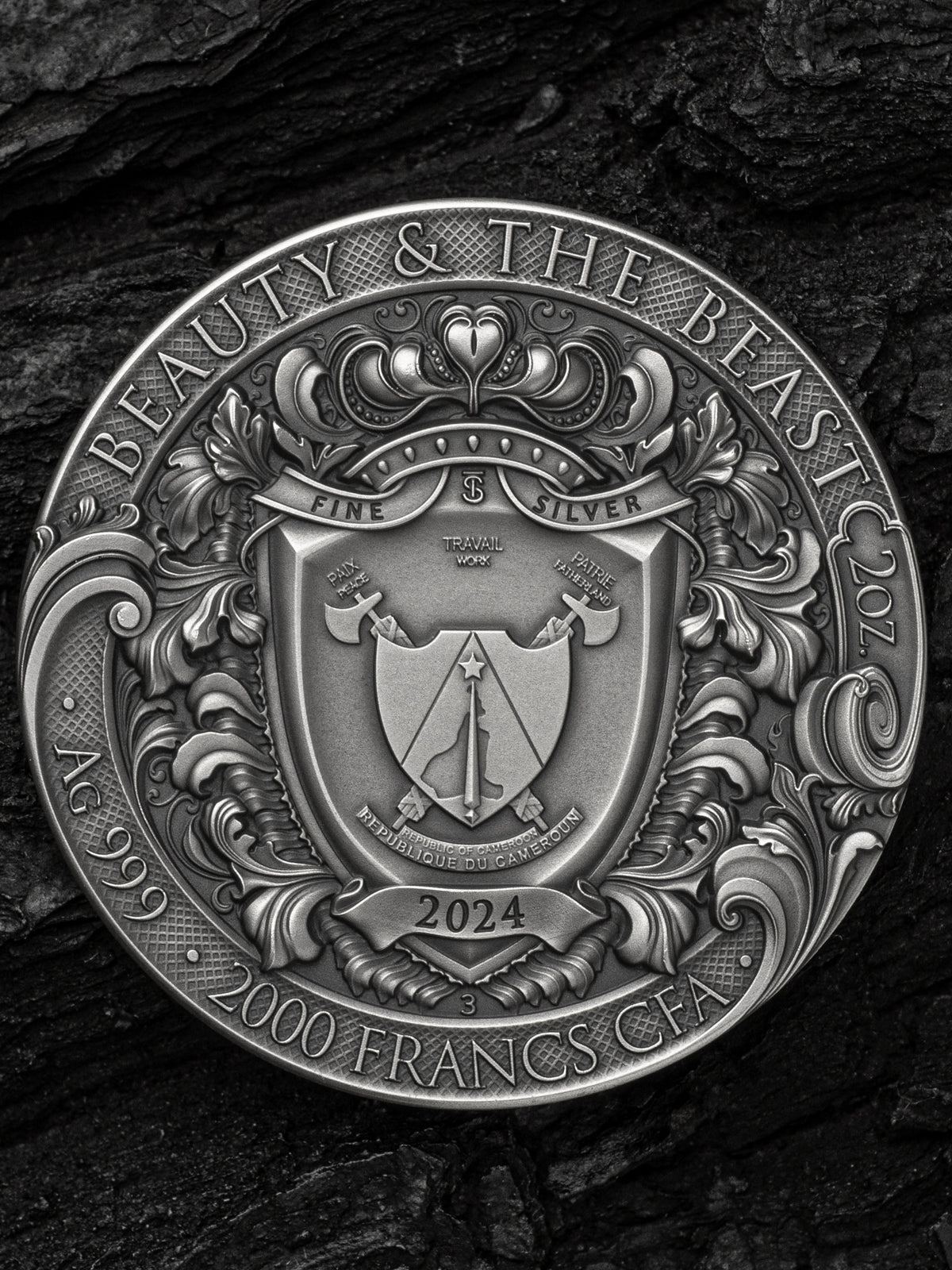 2024 Beauty and the Beast 2 oz 999.9 Ag