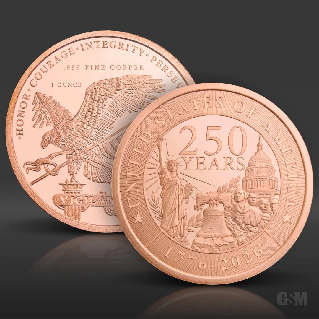 1 oz U.S. 250th Anniversary Copper Round