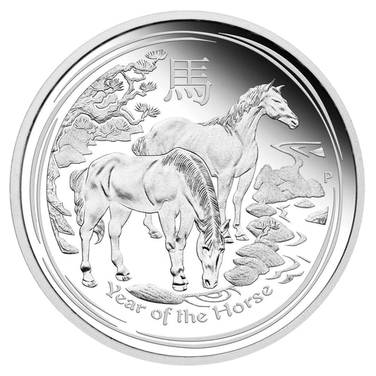 2014 Australian Lunar Series II Year of the Horse 1/2oz Silver Proof Coin
