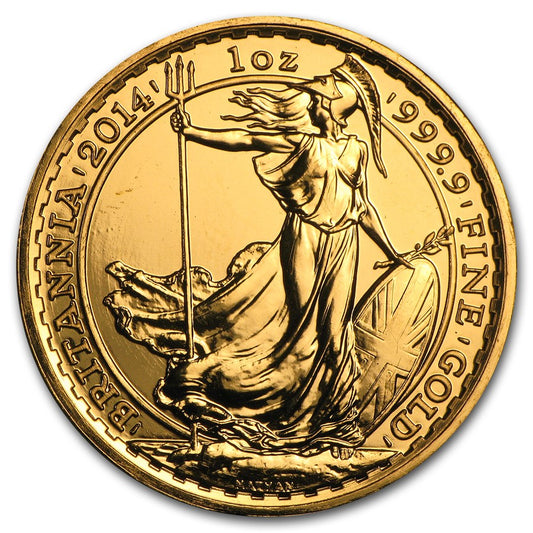 2014 Great Britain 1 oz Gold Britannia BU