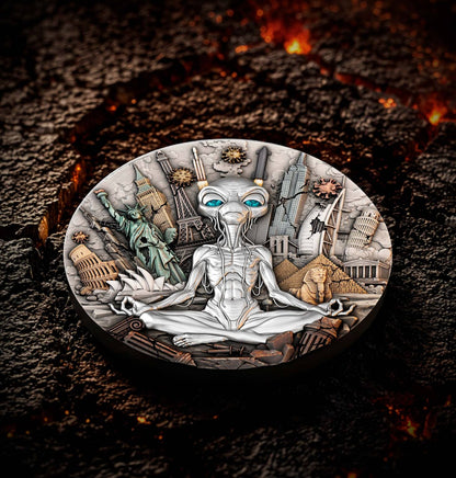 2026 $5 Niue The Darkest Hour 2 oz 999.9 Ag