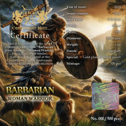2024 $5 Nuie Island Barbarian