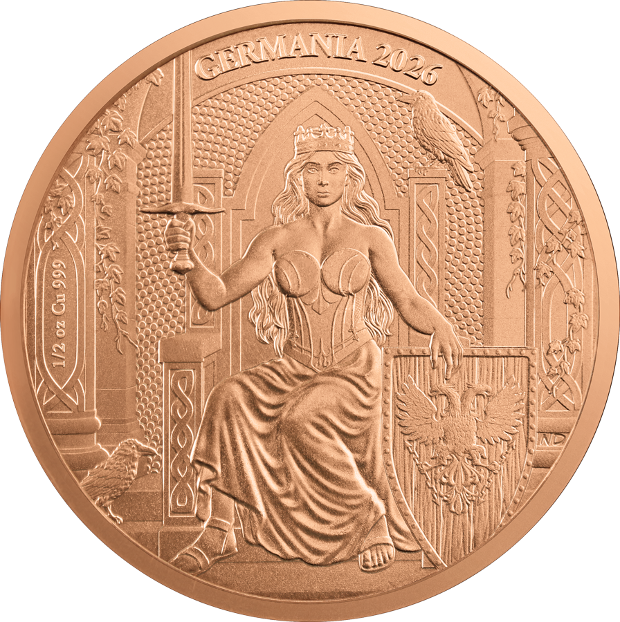 2026 Germania 1/2 oz Copper Bullion