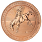 Scottsdale Cowboy with Buffalo Privy 1 oz Copper Round