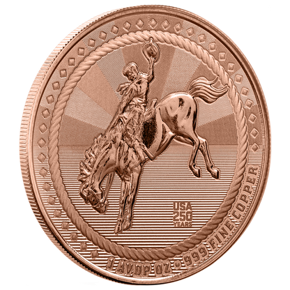 Scottsdale Cowboy with 250th Privy 1 oz Copper Round
