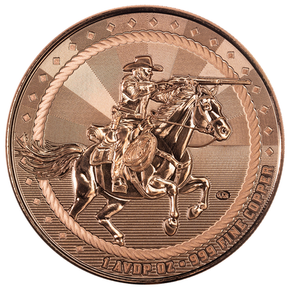 Scottsdale Mint 1 AVDP oz Copper Rifleman Round – .999 Fine Copper
