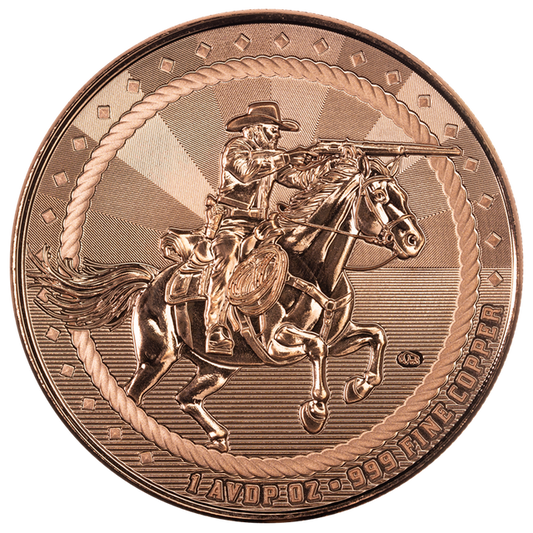 Scottsdale Mint 1 AVDP oz Copper Rifleman Round – .999 Fine Copper