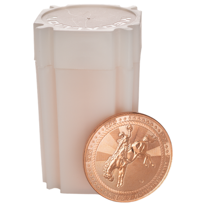 Scottsdale Cowboy with Buffalo Privy 1 oz Copper Round