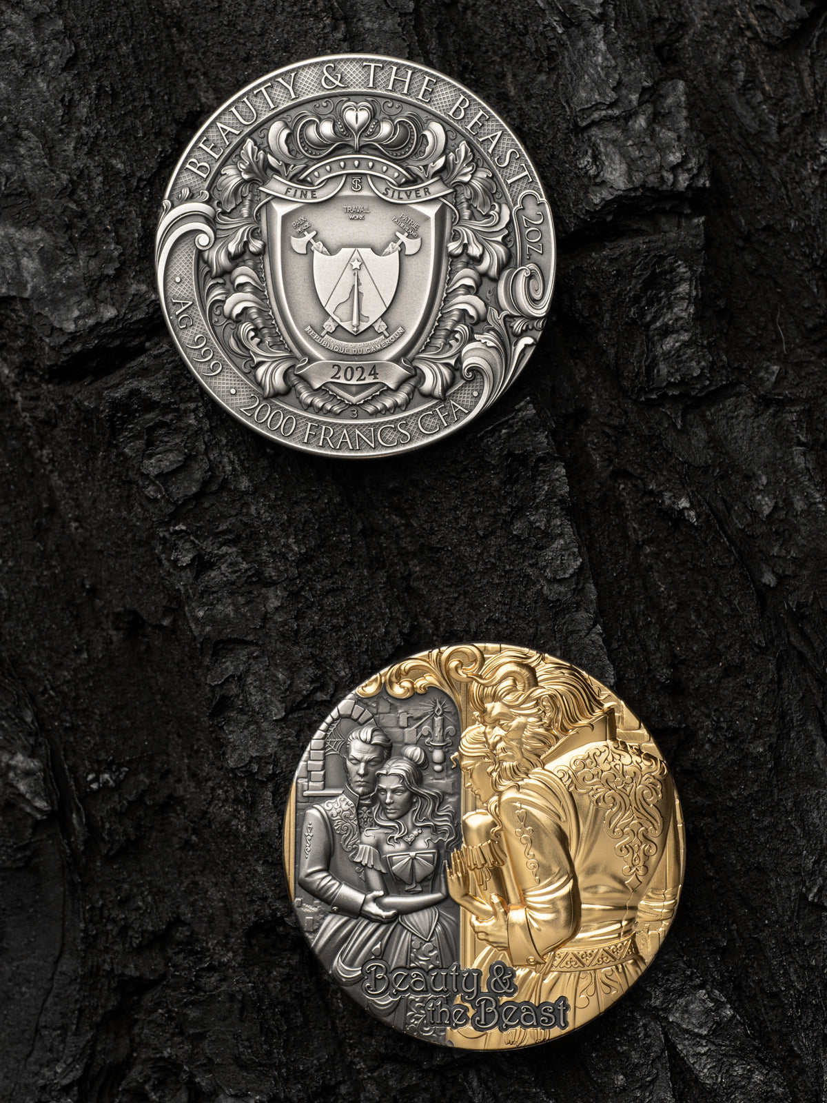 2024 Beauty and the Beast 2 oz 999.9 Ag