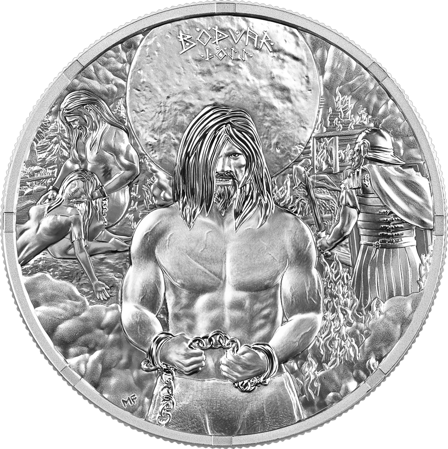 2026 Bödvar Saga: Loss 1 oz Silver BU