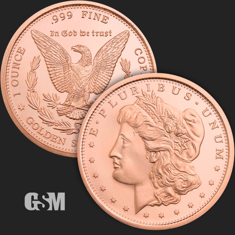 1 oz Morgan Copper Round