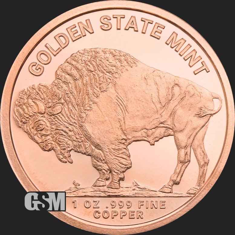 1 oz Buffalo Copper Round