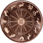 1 oz. Highland Mint Copper Round .999 Fine - Lunar Calendar -