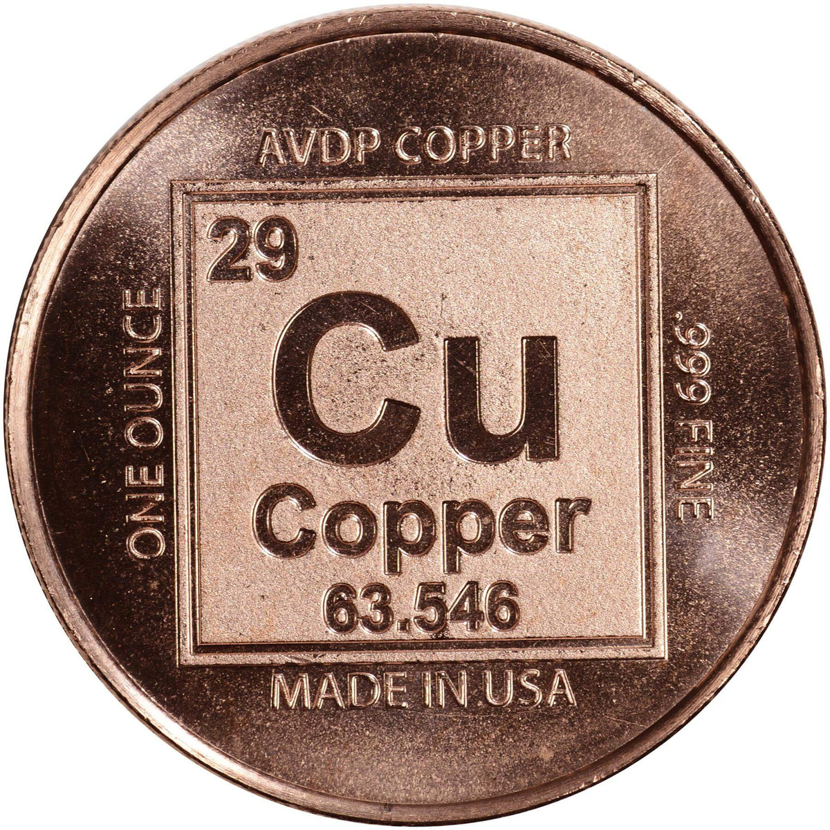 1 oz. Highland Mint Copper Round .999 Fine - Lunar Calendar -