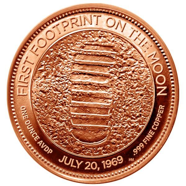 1 oz. Highland Mint Copper Round .999 Fine - New Frontier -