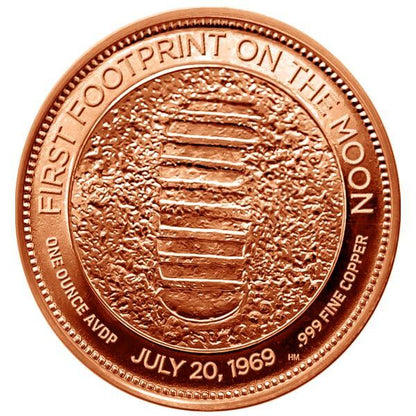 1 oz. Highland Mint Copper Round .999 Fine - New Frontier -