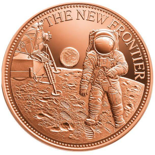 1 oz. Highland Mint Copper Round .999 Fine - New Frontier -