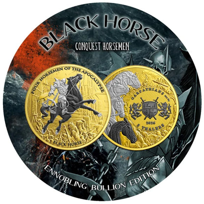 Sold Out 2026 Black Horse 1oz .999 Fine Silver