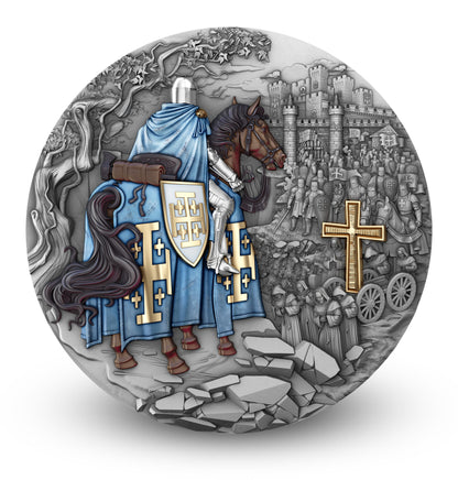 2026 $5 Niue JERUSALEM KNIGHTS 2 oz 999.9 Ag