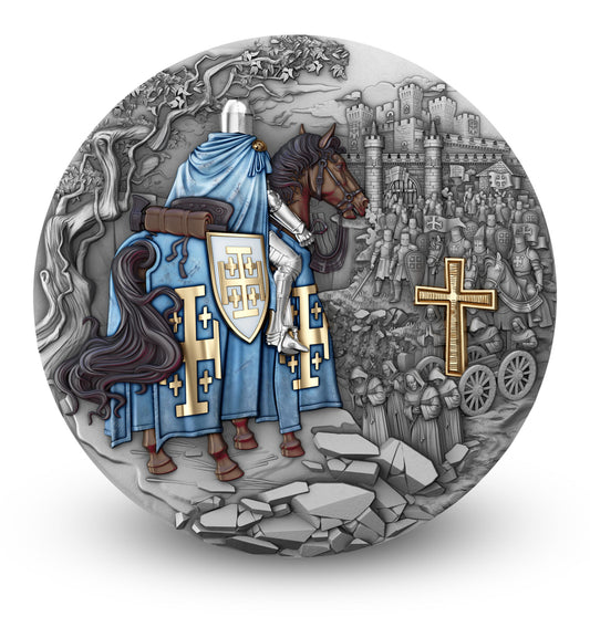 2026 $5 Niue JERUSALEM KNIGHTS 2 oz 999.9 Ag