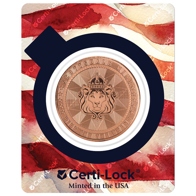 Scottsdale Cowboy with 250th Privy 1 oz Copper Round