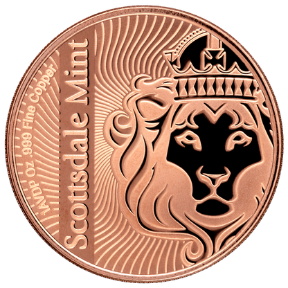 Scottsdale Mint Vortex 1 AVDP oz Copper .999 Fine Round