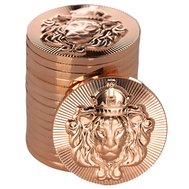 Scottsdale Lion Stacker® 1 oz Copper Round