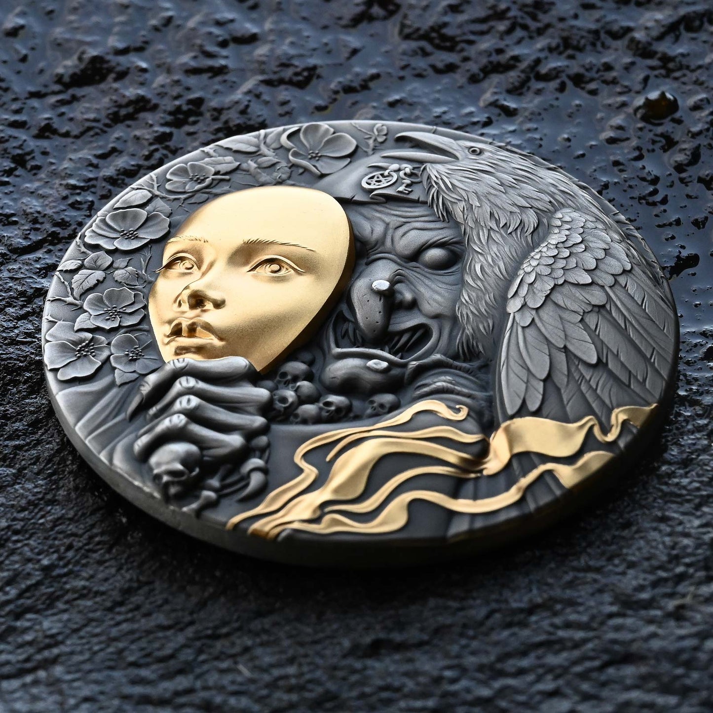 2023 $5 Niue Behing The Mask 2 oz 999.9 Ag