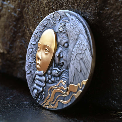 2023 $5 Niue Behing The Mask 2 oz 999.9 Ag