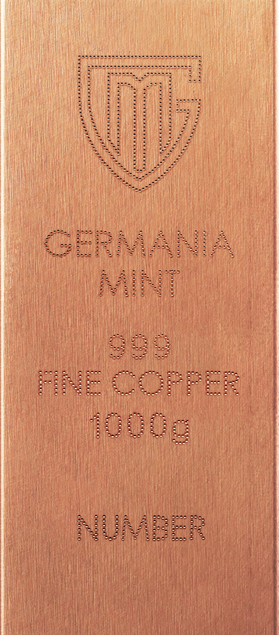2026 Germania Copper Raw Bar 1000 g