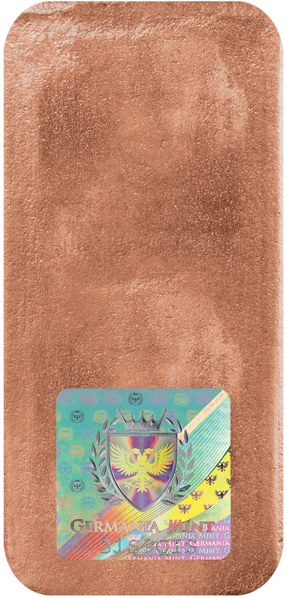 2022 Germania Copper Cast Bar 1000 g
