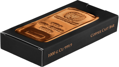 2022 Germania Copper Cast Bar 1000 g