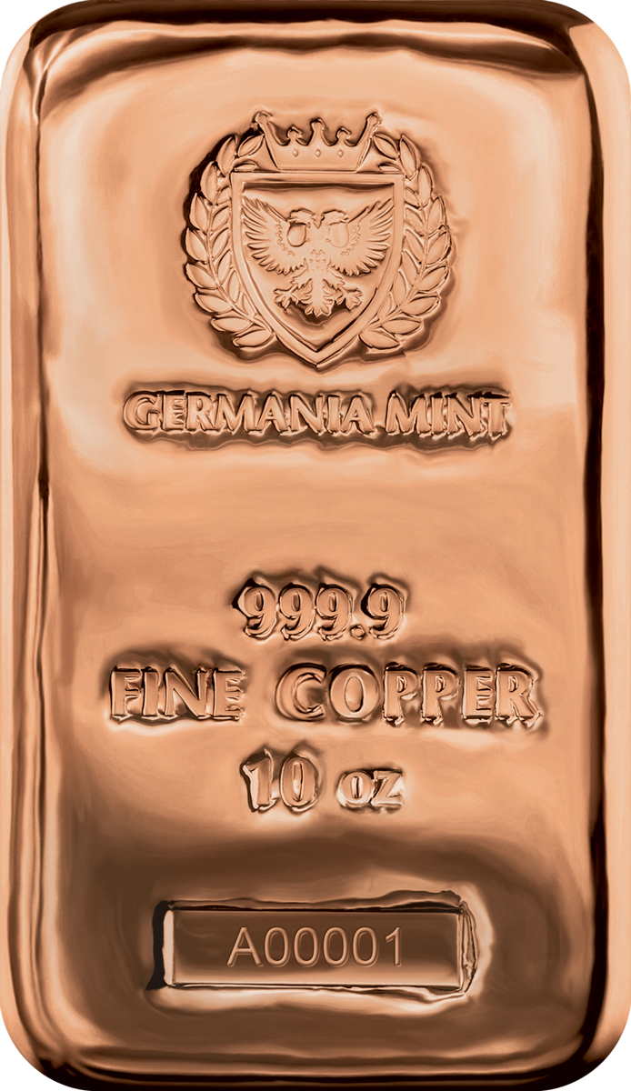 2023 Germania Copper Cast Bar 10 oz