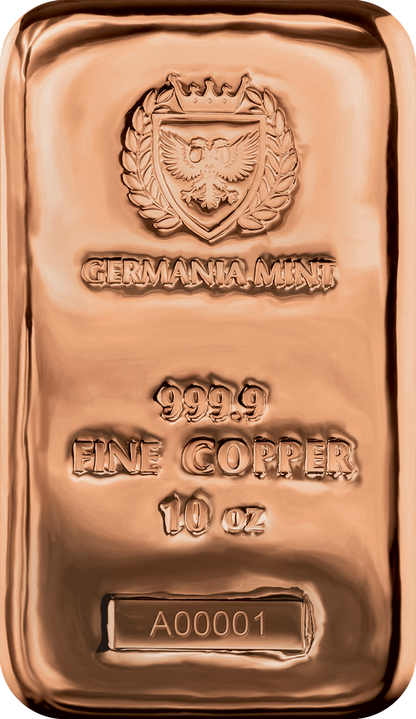 2023 Germania Copper Cast Bar 10 oz