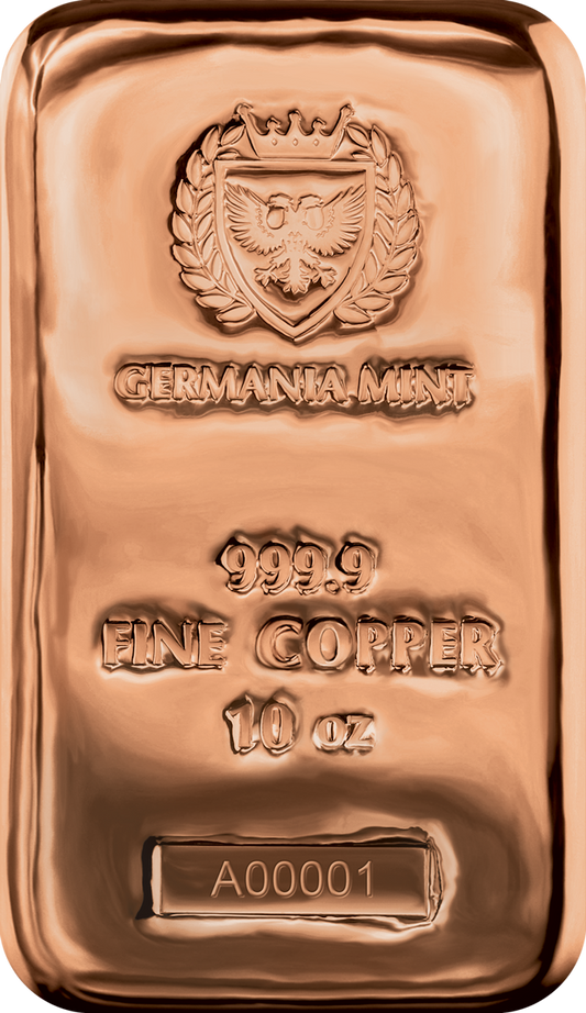 2023 Germania Copper Cast Bar 10 oz