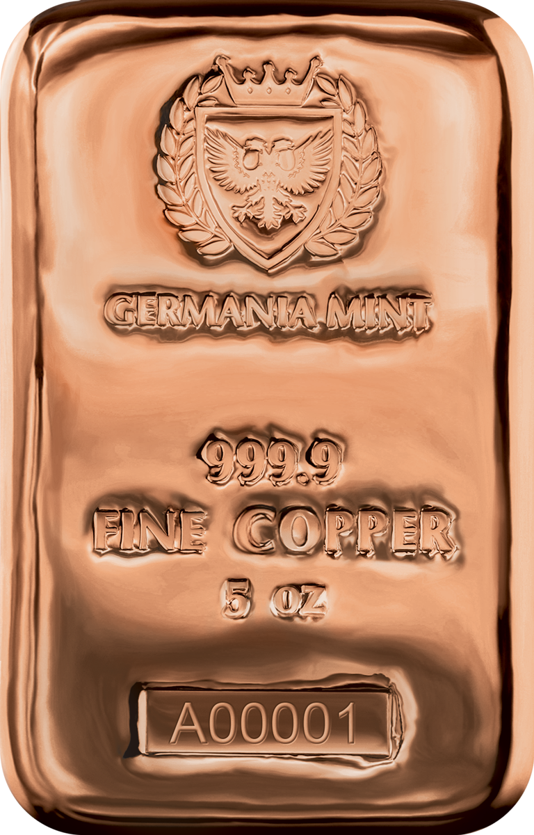 2023 Germania Copper Cast Bar 5 oz