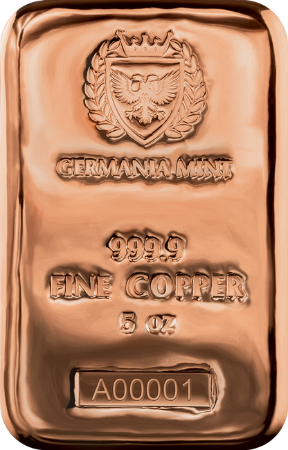 2023 Germania Copper Cast Bar 5 oz