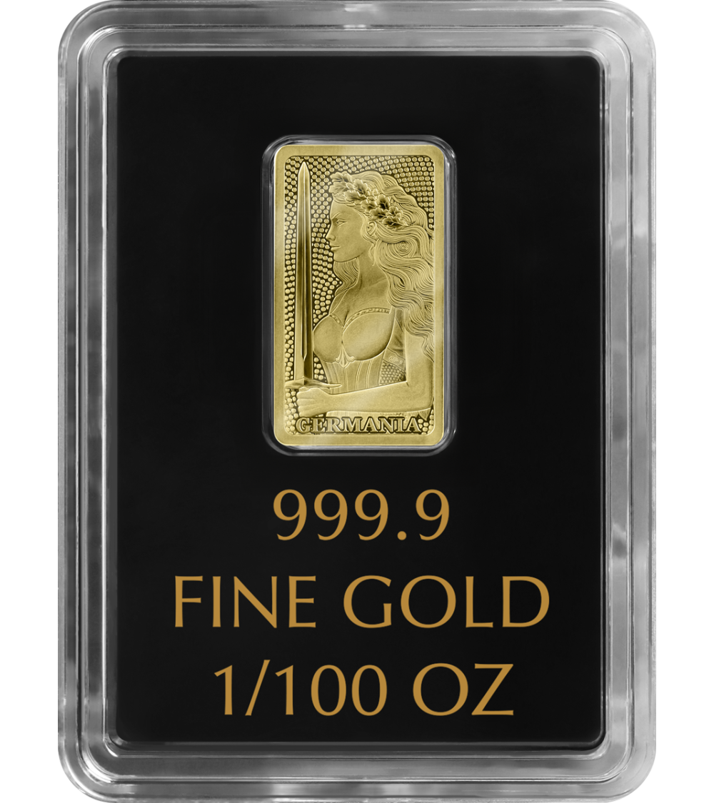 Germania 1/100th oz Proof 999.9 gold