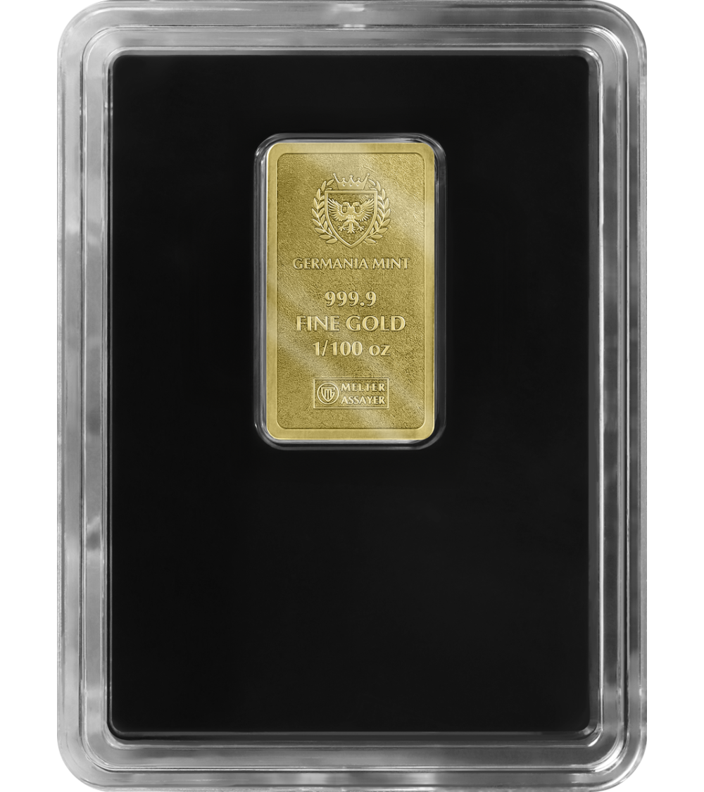 Germania 1/100th oz Proof 999.9 gold