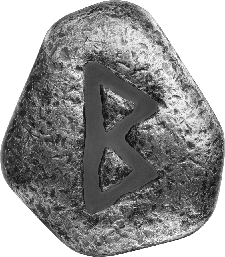 2025 Berkanan 1 oz Ag 999.9 Cast Rune