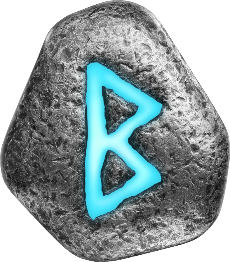 2025 Berkanan 1 oz Ag 999.9 Cast Rune