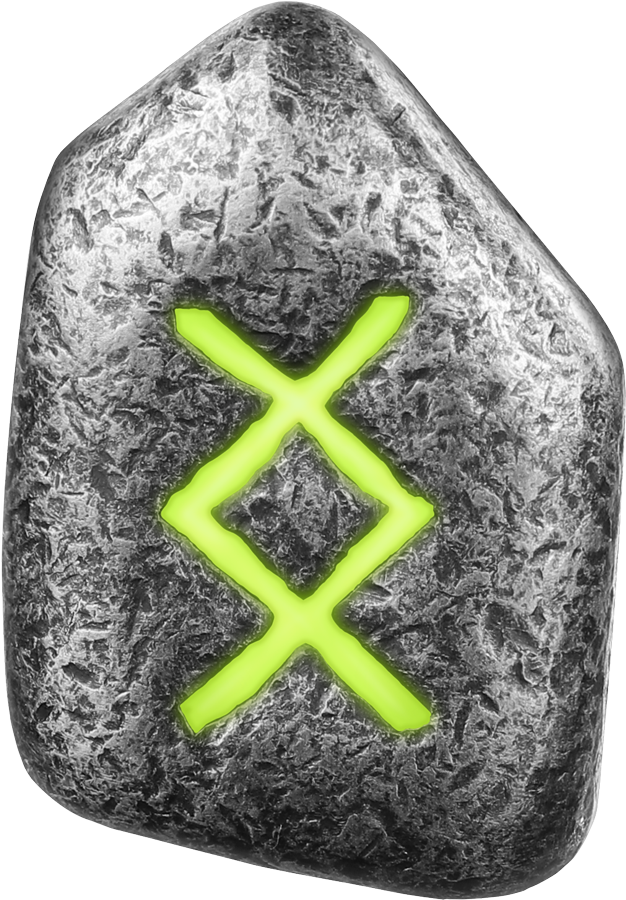 2024 Ingwaz 1 oz Ag 999.9 Cast Rune