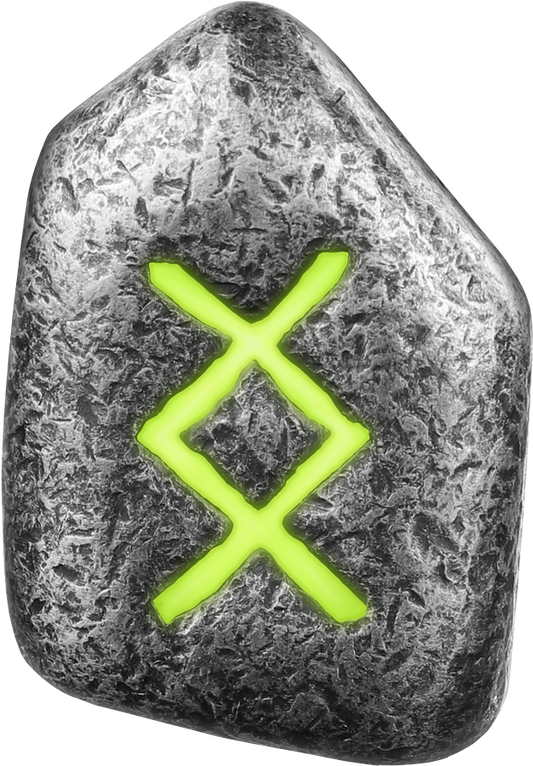 2024 Ingwaz 1 oz Ag 999.9 Cast Rune