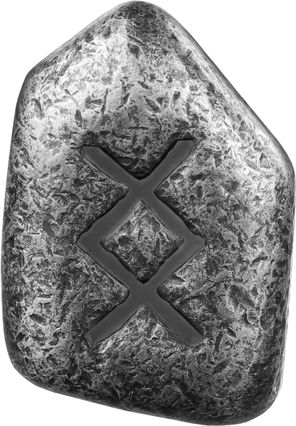 2024 Ingwaz 1 oz Ag 999.9 Cast Rune