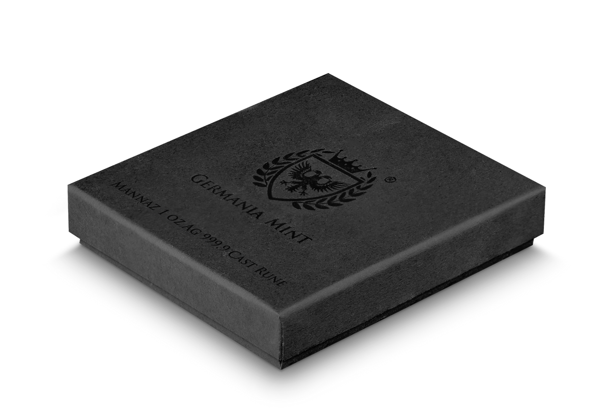 2025 Mannaz 1 oz Ag 999.9 Cast Rune