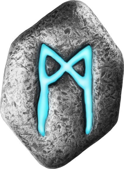 2025 Mannaz 1 oz Ag 999.9 Cast Rune