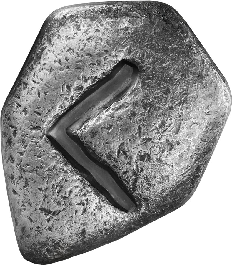 2025 Kenaz 1 oz Ag 999.9 Cast Rune