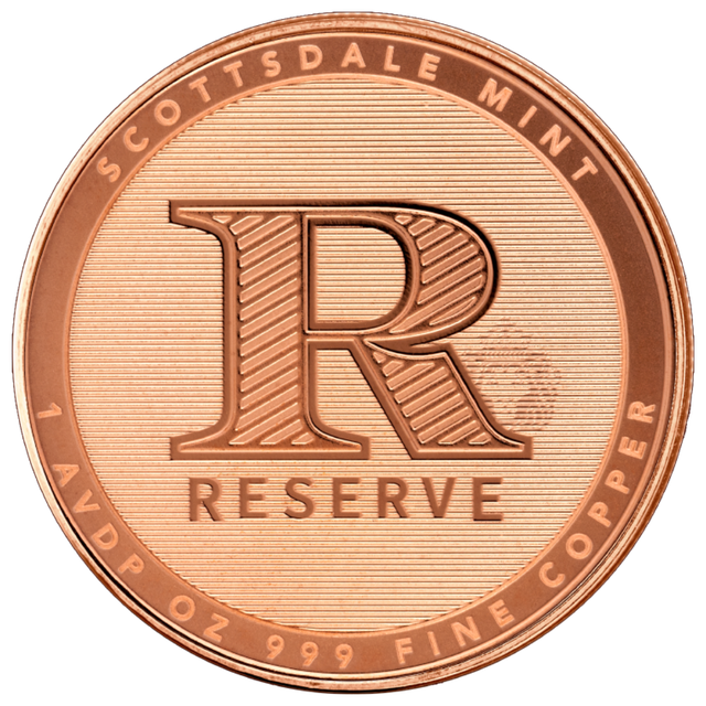 Scottsdale Reserve 1 AVDP oz Copper .999 Fine Round